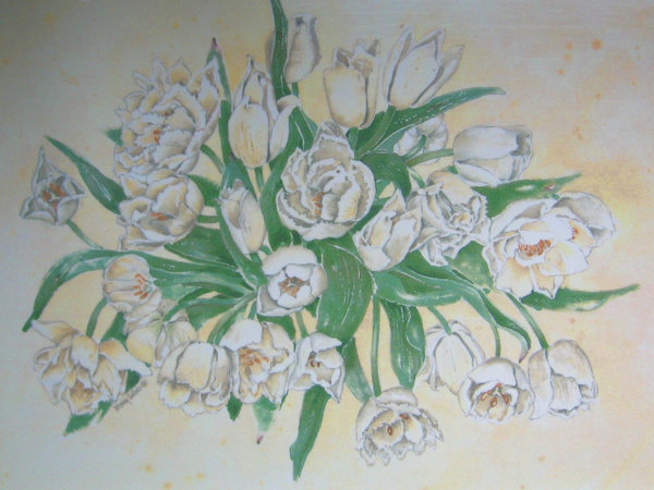 Mona Svärd - Tulpe weiß