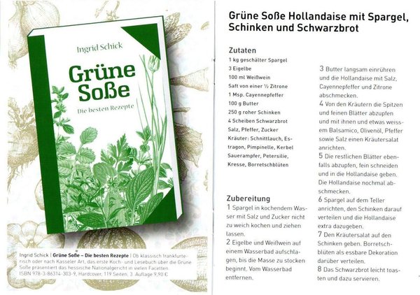 Grüne Soße - Kulinarische Hessenreihe - Ingrid Schick - Cocon Verlag