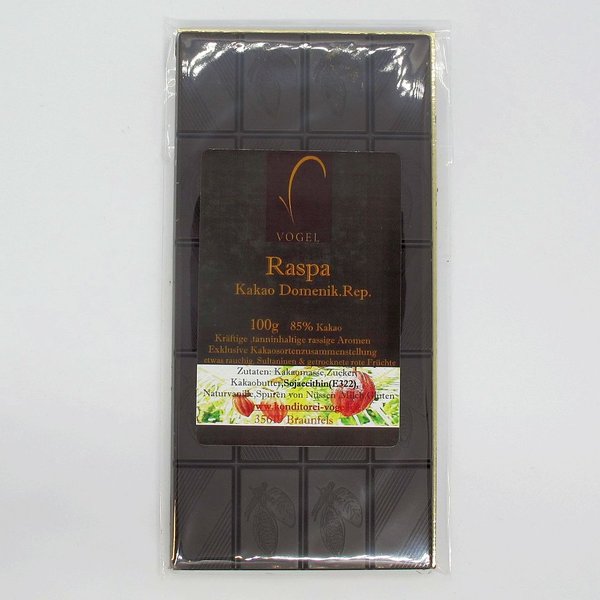 Schokolade * Raspa * handgeschöpft * 100g
