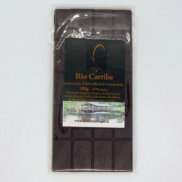 Schokolade * Rio Carribe * handgeschöpft * 100g