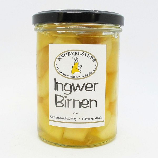 Ingwer-Birnen * handcraftet * 400g Glas