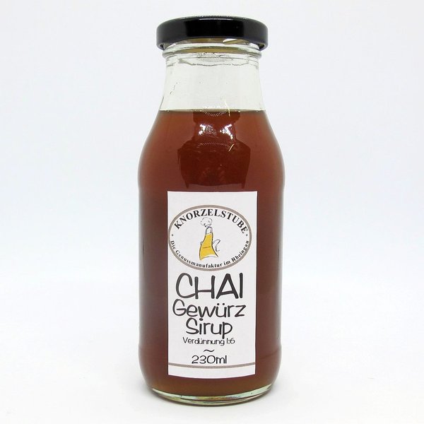 Chai Gewürz Sirup * handcraftet * 230ml Flasche