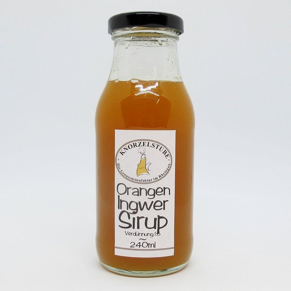 Orangen-Ingwer Sirup * handcraftet * 240ml Flasche