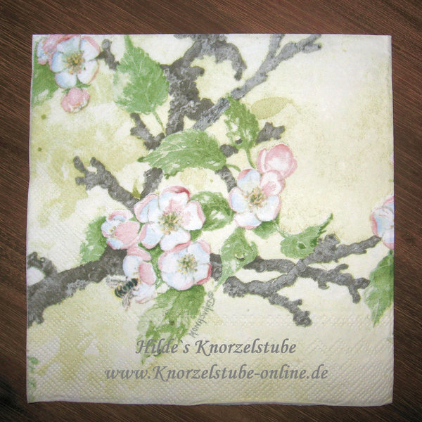 Mona Svärd Motivserviette - Apfelblüte - 0140