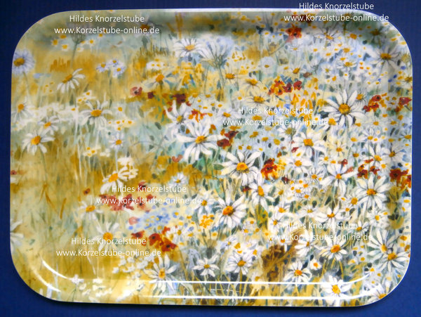 Mona Svärd Tablett 19x26cm - Aquarell Wiesenblumen - 0142
