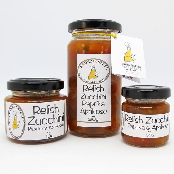 Relish Zucchini-Paprika-Aprikose * handcraftet * 210g Glas