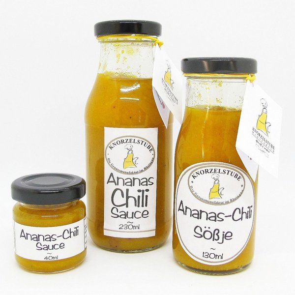 Ananas-Chili Sauce * handcraftet * 230ml  Flasche