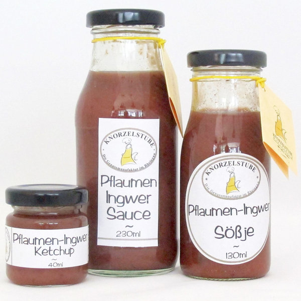 Pflaumen-Ingwer-Sauce * handcraftet * 230ml Flasche