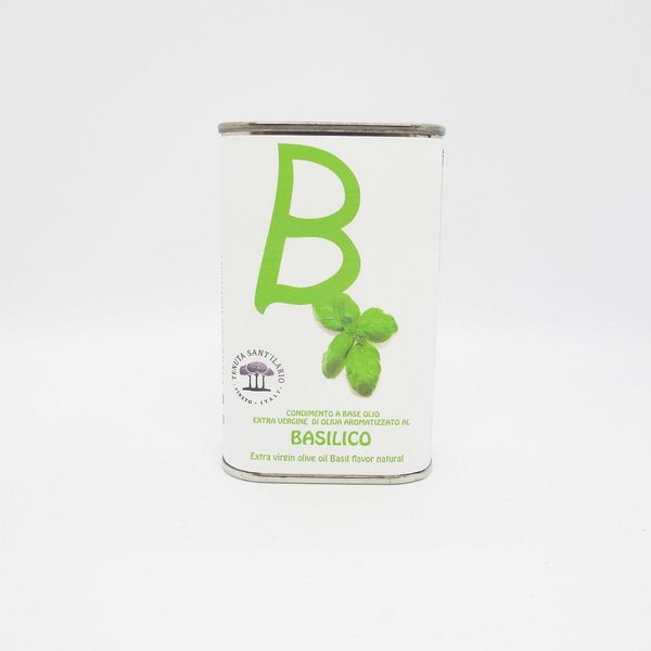 Basilikum auf Olivenöl - Extra virgin aus Italien - 250ml Kanister