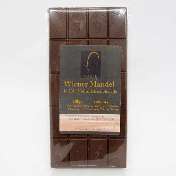 Schokolade * Wiener Mandel * handgeschöpft * 100g