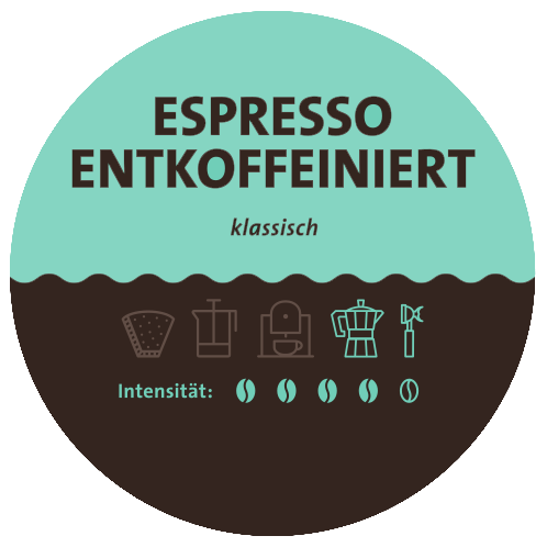 Espresso * entkoffeiniert * 250g * Müller Kaffeerösterei