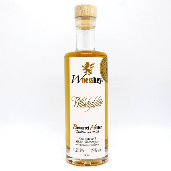 Whiskey Likör 28% Vol. * 0,2l Flasche * Brennerei Höhler