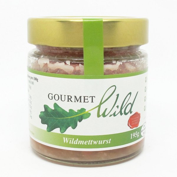 Wildmettwurst * 195g Glas * Gourmet Wild