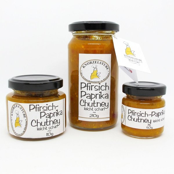 Pfirsich-Paprika Chutney * handcraftet * 110g Glas